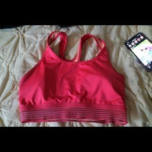 nike orange sports bra